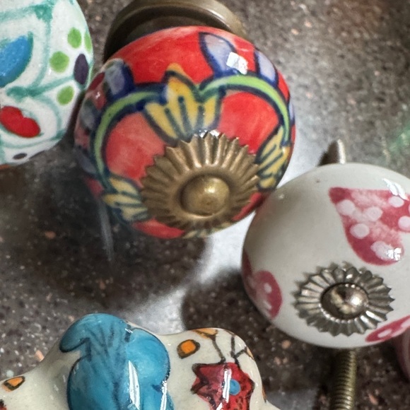 11 Colorful Ceramic Drawer Knobs Set - Picture 10 of 12